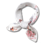 Foulard Cheveux Gris à Fleurs pour Femme