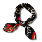 Foulard noir et rouge