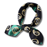 Foulard vert et noir
